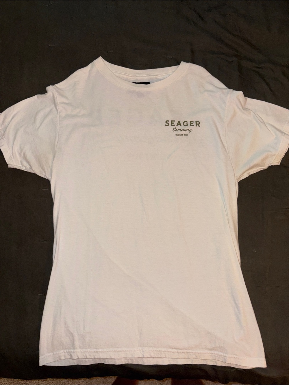 Seager Grit Company White Logo Tee - Medium
